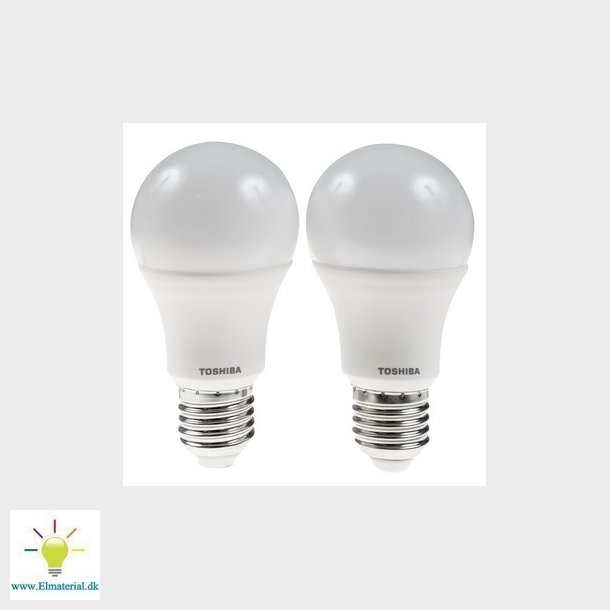 Toshiba E27 A60 2-pak 8,5W 60W ikke dmpbar