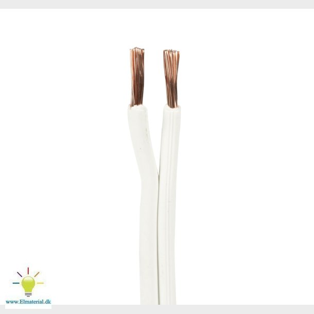 Ledning Pvtu 2X2,5 Hvid R100