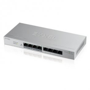 ZyXEL GS1200-8HPv2, 8 Port Gigabit PoE+ Simpel webmanaged Switch, 4x PoE+, 60 Watt