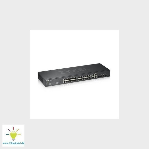 ZyXEL Switch GS1920-24v2 NebulaFlex Hybrid Smart switch 24 GBE porte +4 combo porte