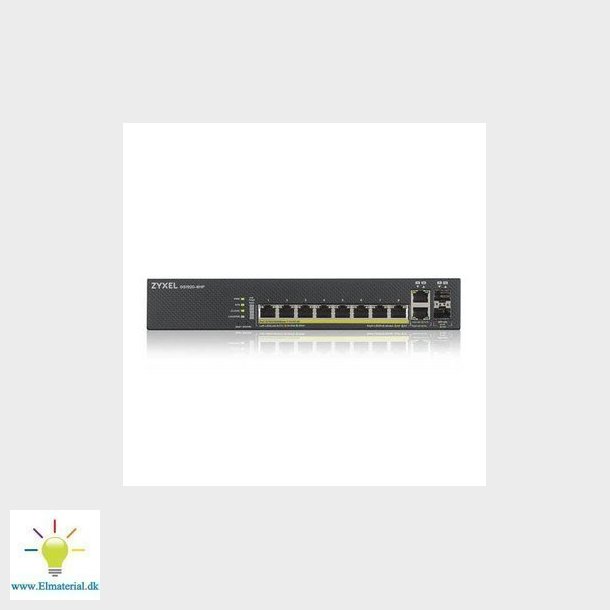 ZyXEL Switch GS1920-8HPv2 NebulaFlex Hybrid POE Smart switch 8 GBE porte +2 combo porte