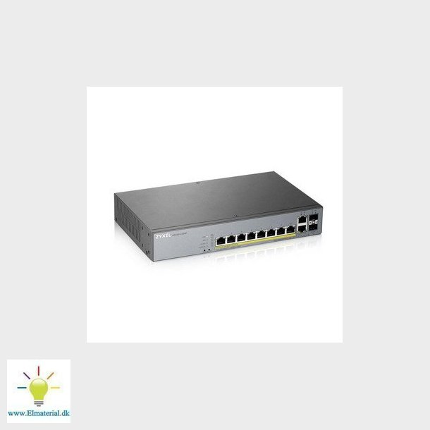 ZYXEL GS1350-12HP, 12 Port managed CCTV PoE switch, long range, 130W