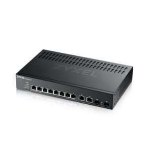 ZYXEL GS2220-10, 8-ports Gigabit L2 Switch med 2 Gigabit combo porte (inkluderet 1 r Nebula Pro pac