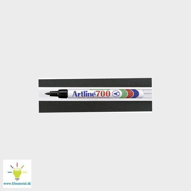 Marker Artline 700 permanent sort 0,7mm