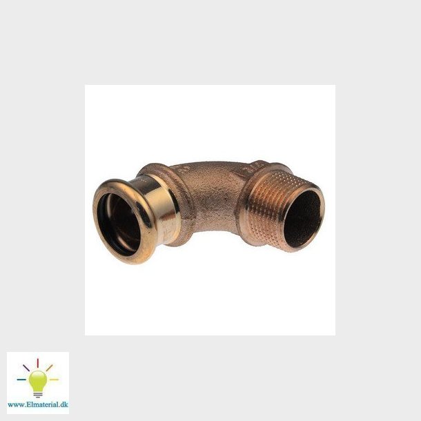 Vinkel VSH 90&deg; muffe/nippel 15 mm x 12" CU
