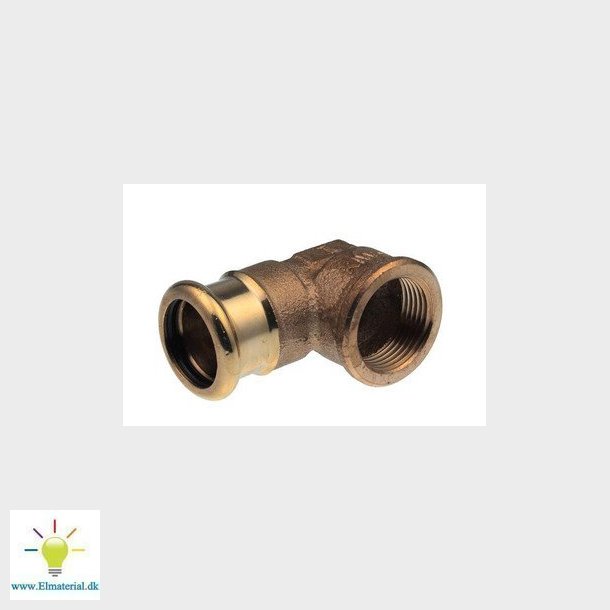 Vinkel VSH 90&deg; muffe/muffe 22 mm x 34" CU