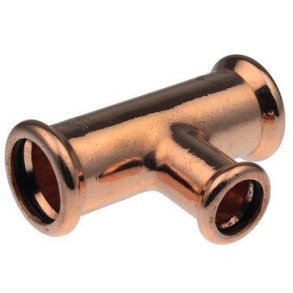 Tee VSH muffe/muffe/muffe 22X15X15 mm CU