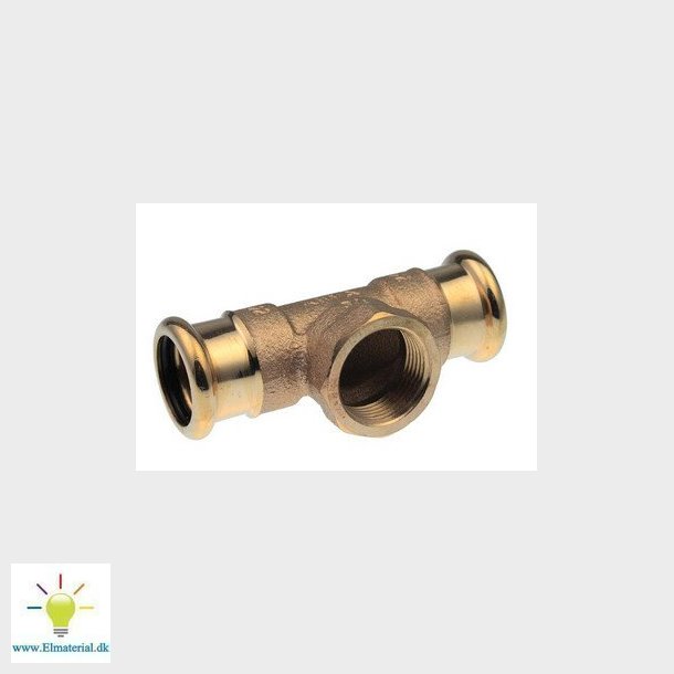 Tee VSH muffe/muffe/muffe 22 mm X 3/4X22 mm CU