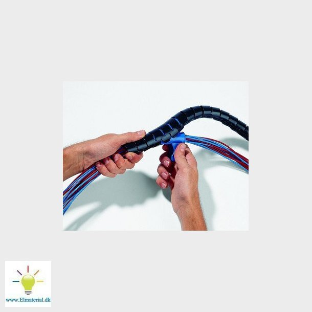 Beskyttelsesslange 25 sort 25M med vrktj