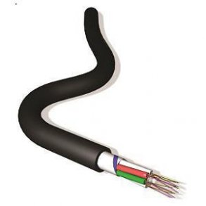 Fiberkabel Loostube 96XOS2 enkelläge LSF / OH IEC 332.1 - Euroklass Eca svart