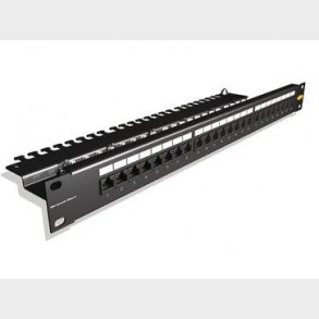 Patchpanel CAT6 fastfortr�et UTP 24 ports 1 HE sort