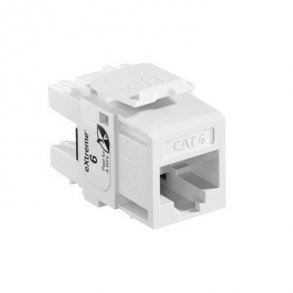 Modular jack eXtreme Kat6 UTP RJ45 110-style enkle stk pakke Hvid