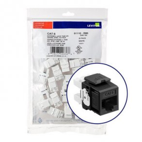 Modular jack eXtreme Kat6 UTP RJ45 110-style 25 bulk pakke Sort