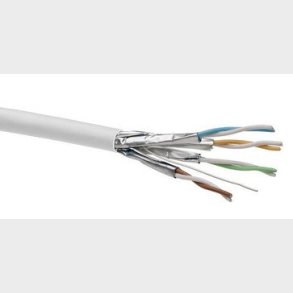 Datakabel KAT6A U/FTP LSF/OH IEC 332.1 - Euro Class Eca dobbelt hvid T500 Leviton (Brand-Rex)