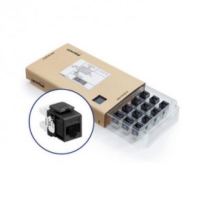 Modular jack eXtreme Kat6A UTP RJ45 110-style 12 bulk pakke Sort