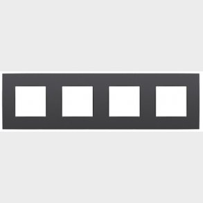 Ramme 4-modul, Niko Intense, anthracite