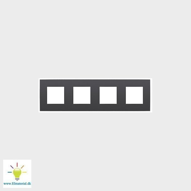 Ramme 4-modul, Niko Intense, anthracite