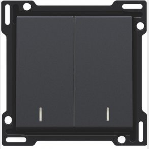 Tangent, dobbelt, med linse, antracit