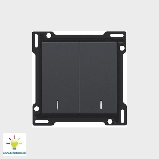 Tangent, dobbelt, med linse, antracit