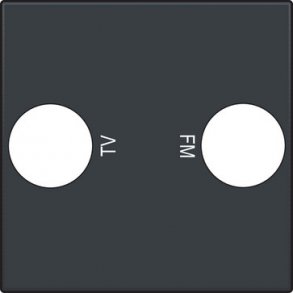 Afd�kning TV/FM udtag, antracit