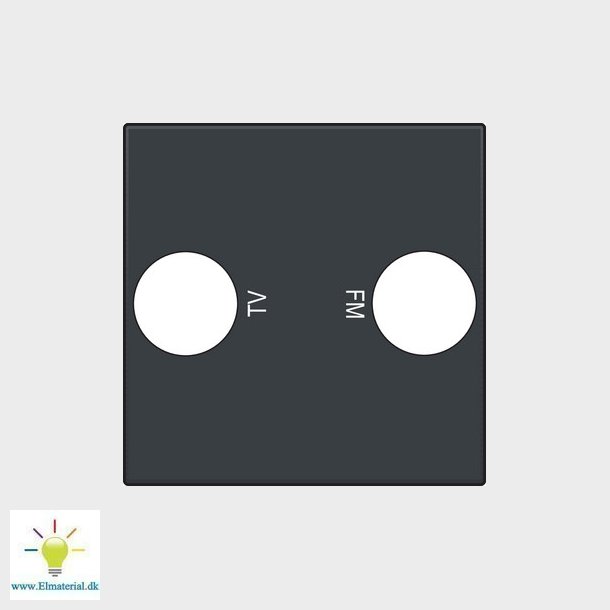 Afdkning TV/FM udtag, antracit