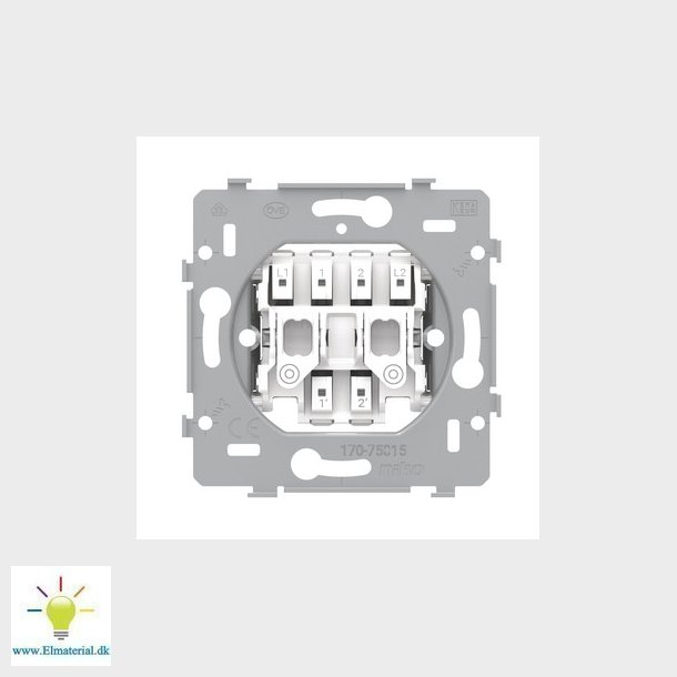 Fjedertryk dobbelt, N.O./N.C. 10A/250Vac