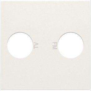 Afd�kning TV/FM udtag, hvid