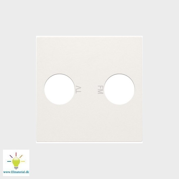 Afdkning TV/FM udtag, hvid