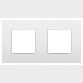 Dobbelt ramme med 71 mm centerafstand Intense white