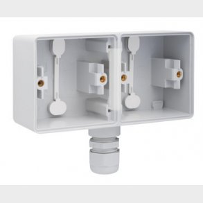 Underlag 2-modul, 1x M20, IP55, gr�