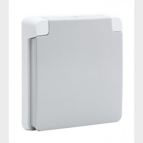 Adaptorramme med d�ksel, 1-modul, gr�