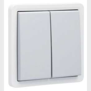 Korrespondanceafbryder dobbelt, IP55, gr�