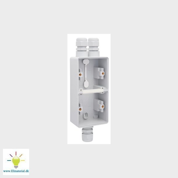 Underlag 2-modul, 3x M20, IP55, gr