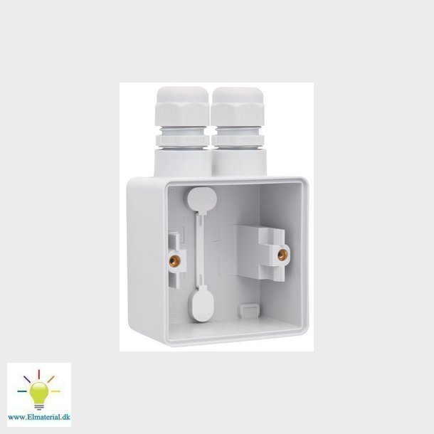 Underlag 1-modul, 2x M20, IP55, gr