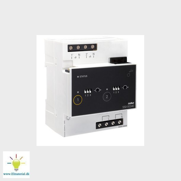 Universel dmpermodul 2 &times; 400 W til Niko Home Control