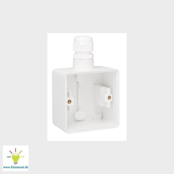 Underlag 1-modul, 1x M20, IP55, hvid