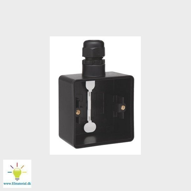 Underlag 1-modul, 1x M20, IP55, sort