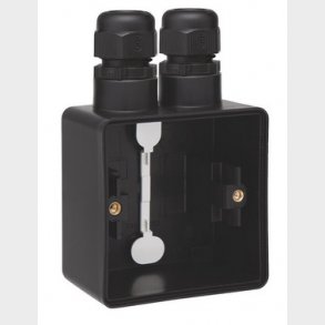 Underlag 1-modul, 2x M20, IP55, sort