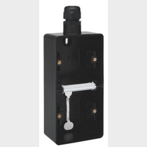 Underlag 2-modul, 1x M20, IP55, sort