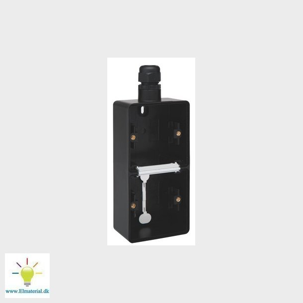 Underlag 2-modul, 1x M20, IP55, sort