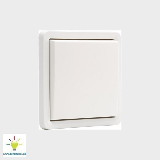 Fjedertryk, 10A, IP55, hvid