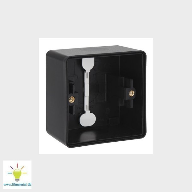 Underlag 1-modul, IP55, sort