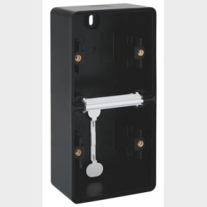 Underlag 2-modul, lodret, IP55, sort