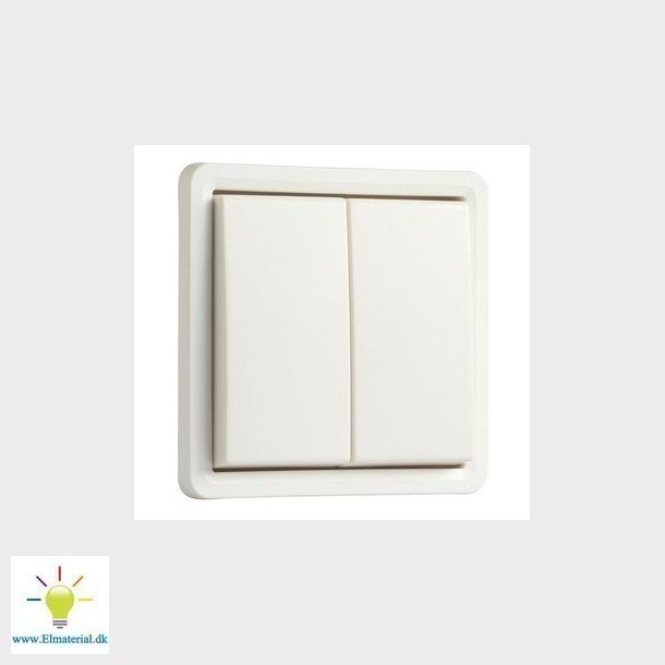 Kroneafbryder, 10A, IP55, hvid