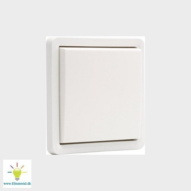 Fjedertryk, 10A, IP55, hvid