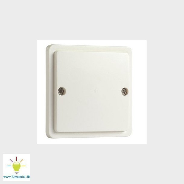 Blnddksel, IP55, hvid