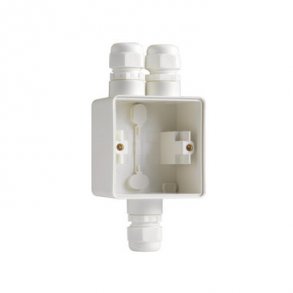 Underlag 1-modul, 3x M20, IP55, hvid