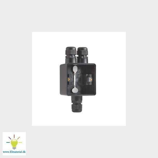 Underlag 1-modul, 3x M20, IP55, sort