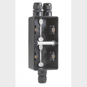 Underlag 2-modul, 3x M20, IP55, sort