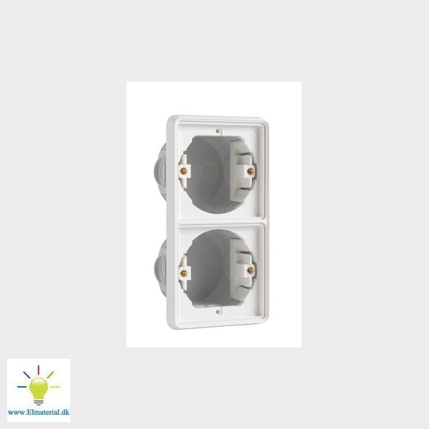 Indmuringsdse 2-modul, lodret, hvid